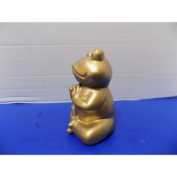 NEW Praying Green Frog Figurine Statue Frogs Plaster Yoga Meditating Yoga - Picture 5 of 6